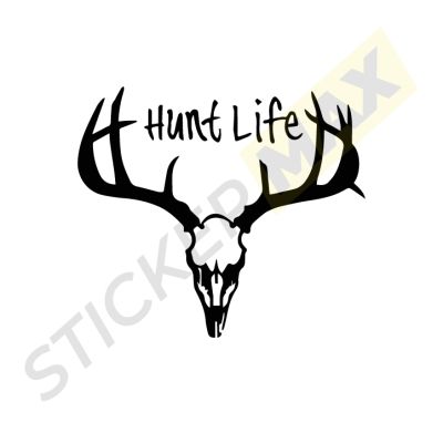 Стикер за автомобил - "Hunt Life"