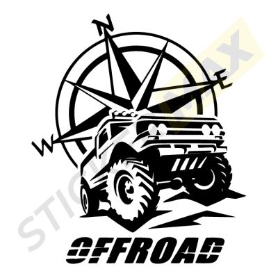Екстериорен стикер Offroad - Компас за Автомобил 4x4