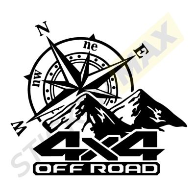 Офроуд стикер 4x4 Компас - за приключения на всякъде!
