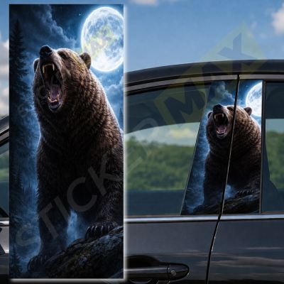 Лепенки за Автомобил - Ревяща Мечка 🐻!